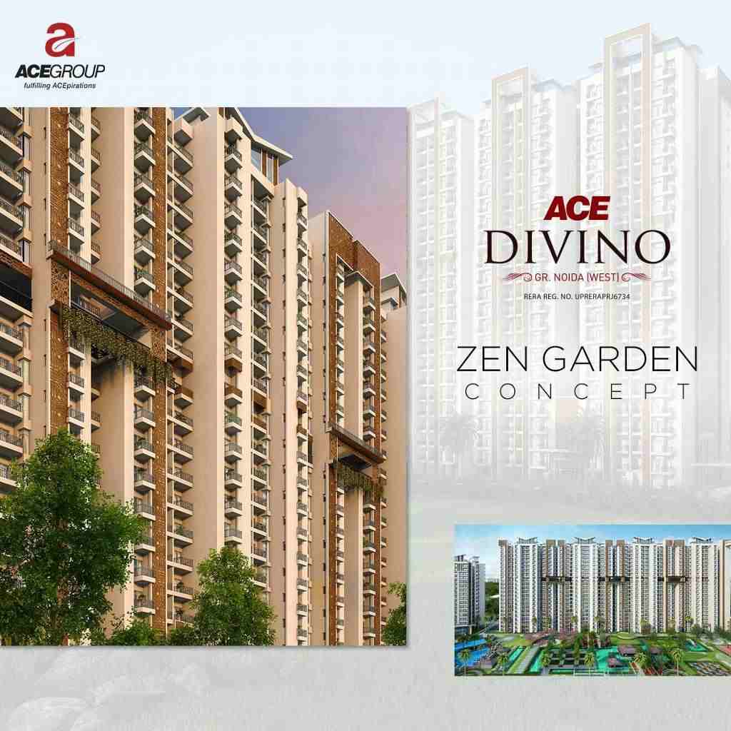 Enjoy the beautiful connectivity between towers with floral & green views at Ace Divino in Noida Update